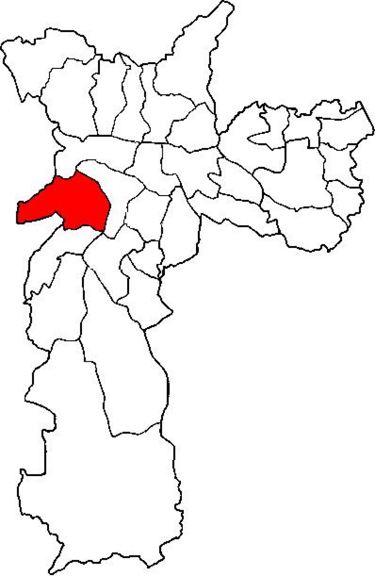 નકશો Butantã પેટા-પ્રીફેકચર સાઓ પાઉલો