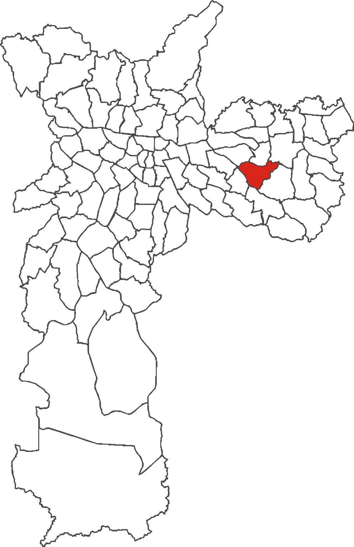 નકશો Cidade Líder જિલ્લા