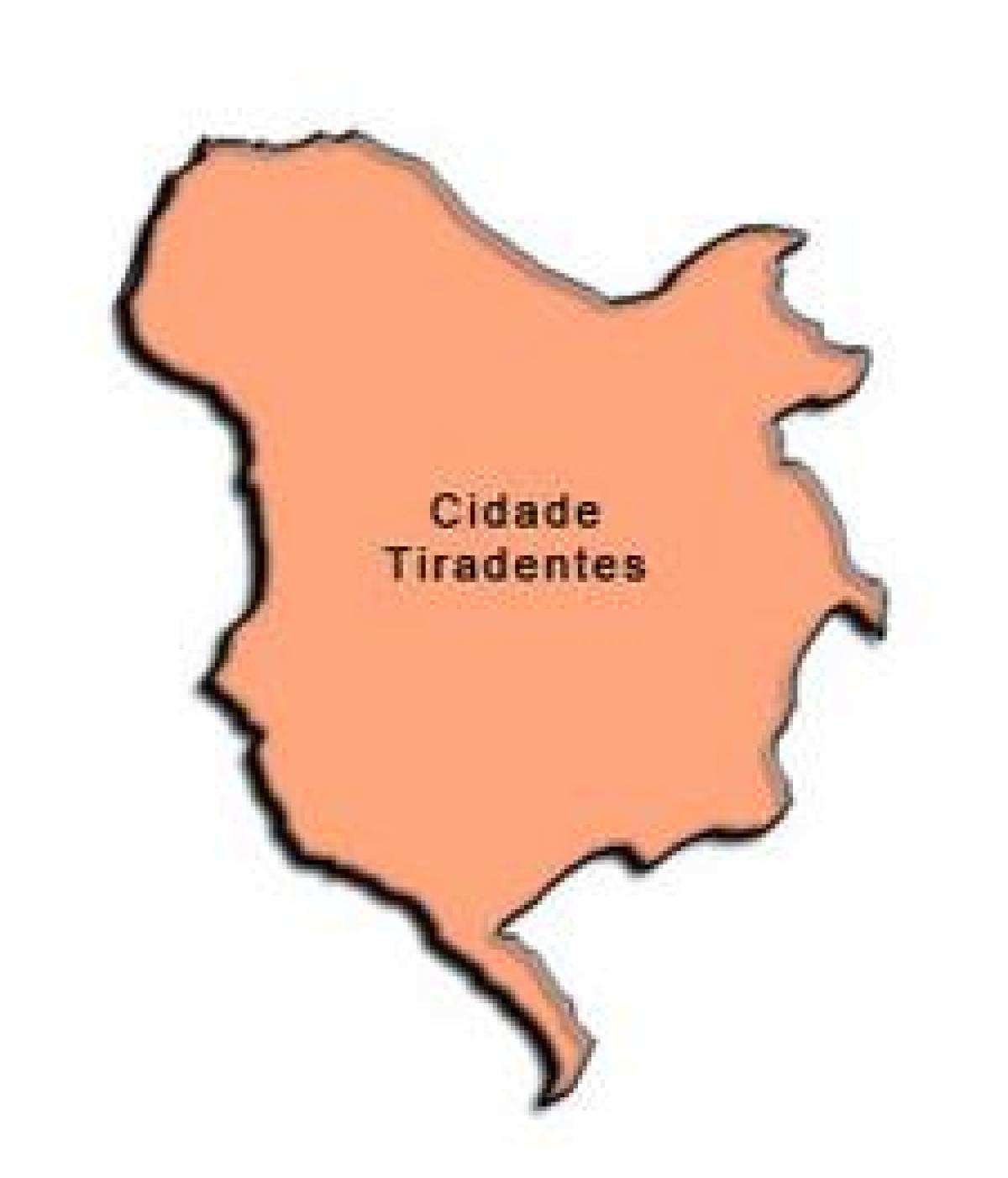 નકશો Cidade Tiradentes પેટા-પ્રીફેકચર