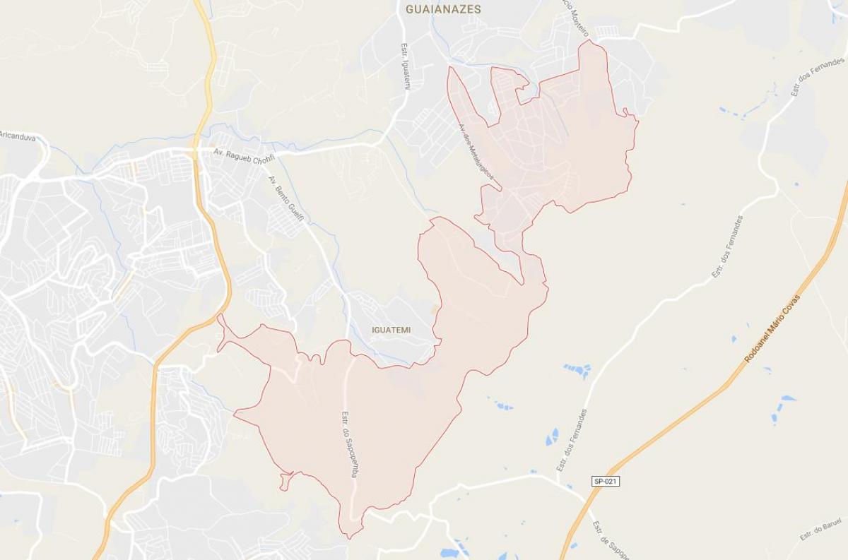 નકશો Cidade Tiradentes સાઓ પાઉલો