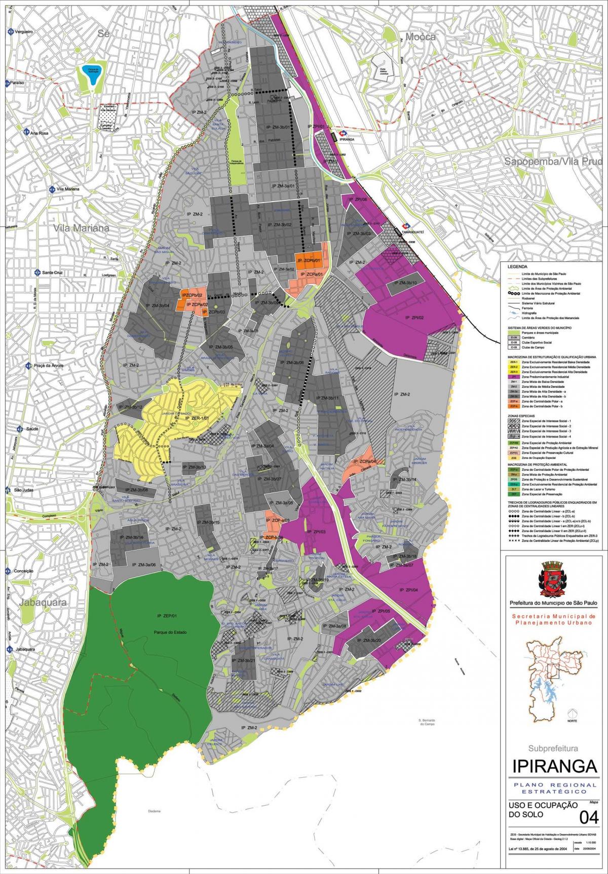 નકશો Ipiranga સાઓ પાઉલો - વ્યવસાય જમીન