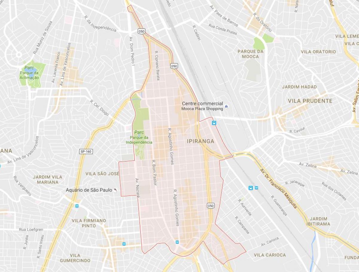 નકશો Ipiranga સાઓ પાઉલો
