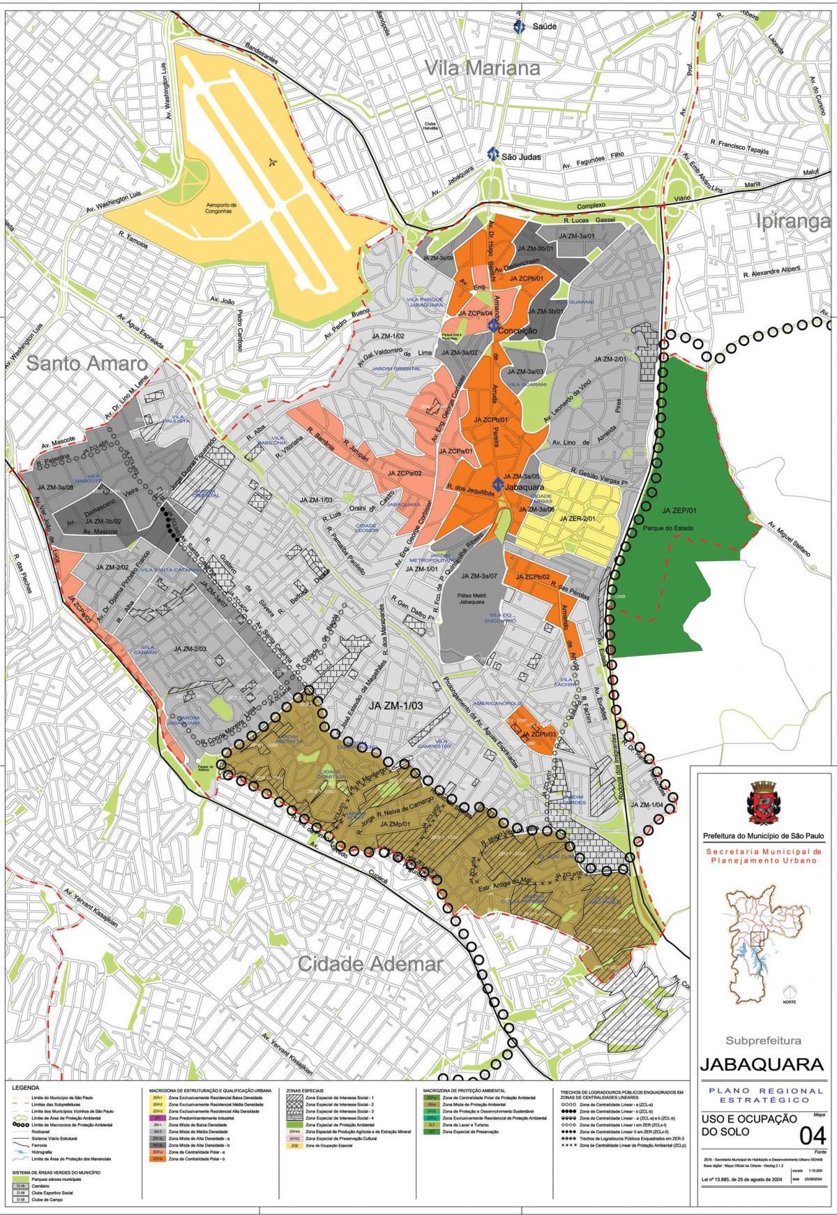 નકશો Jabaquara સાઓ પાઉલો - વ્યવસાય જમીન