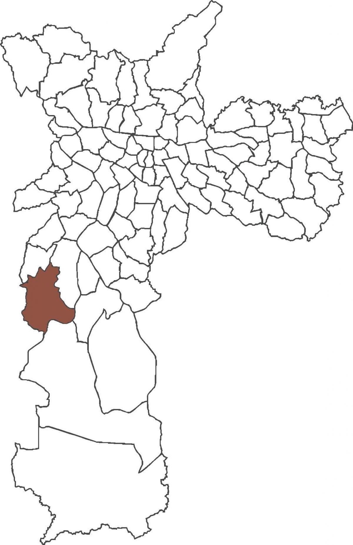 નકશો Jardim Ângela જિલ્લા