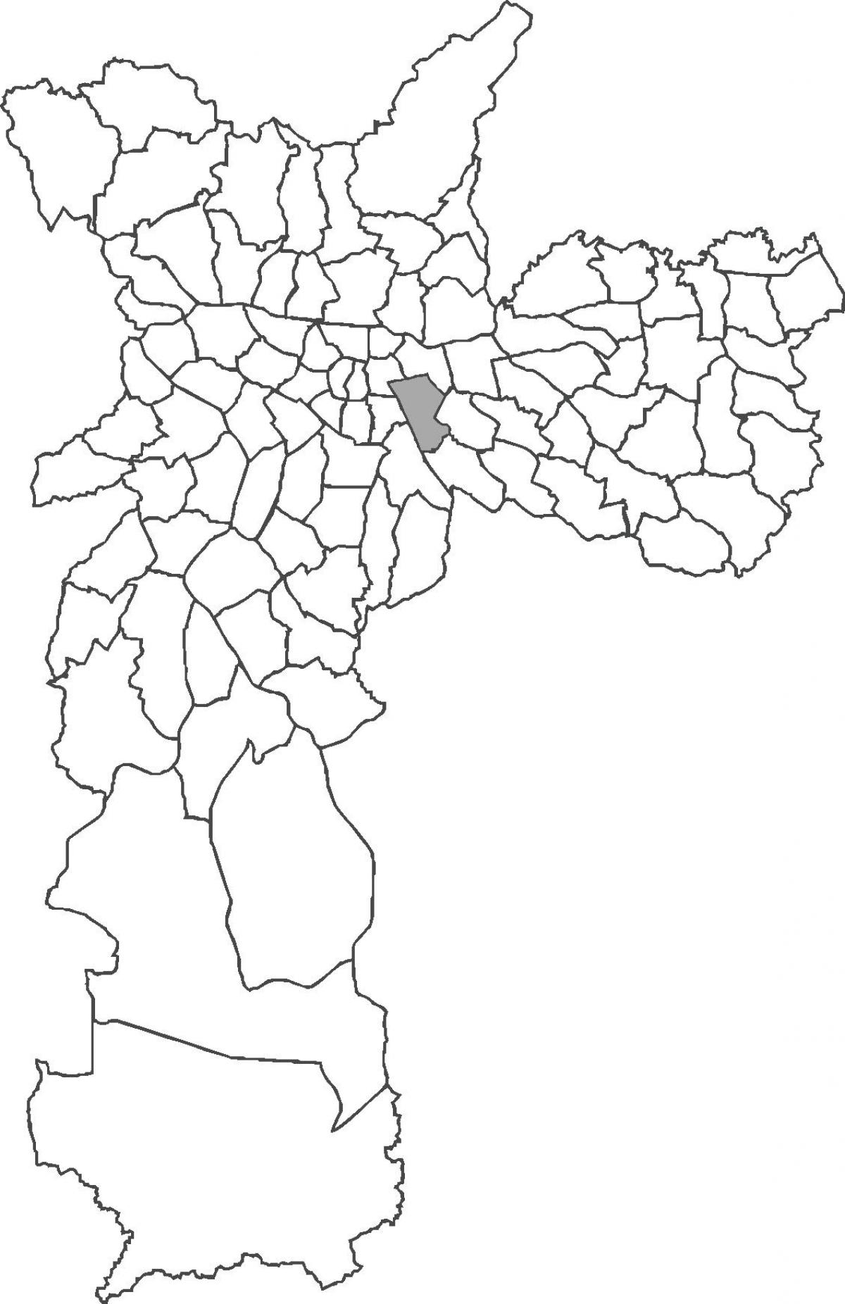 નકશો Mooca જિલ્લા