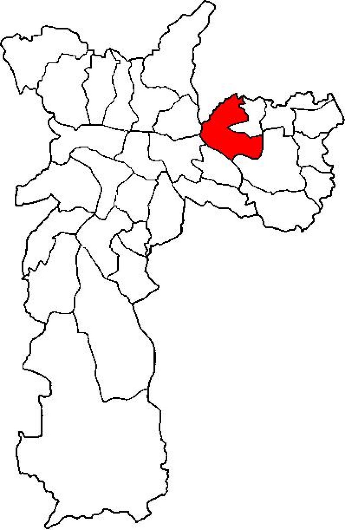 નકશો Penha પેટા-પ્રીફેકચર સાઓ પાઉલો