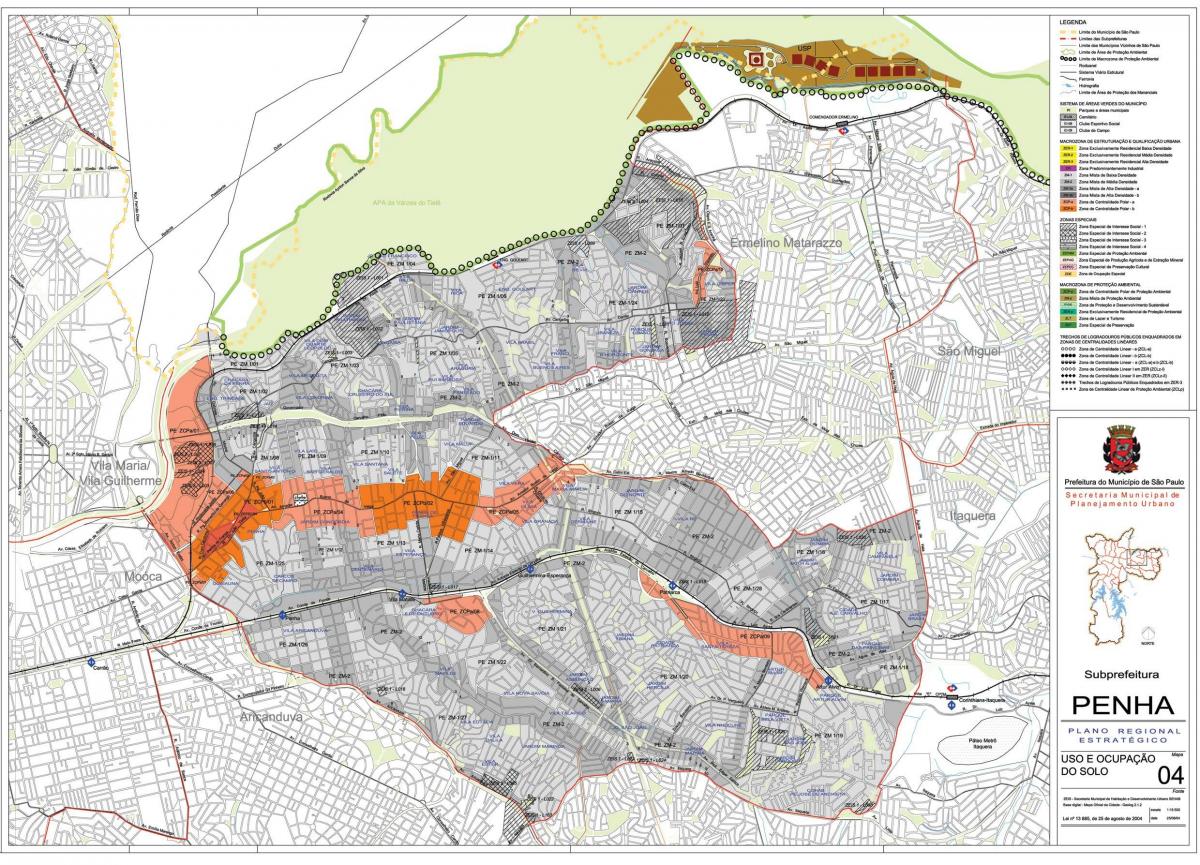 નકશો Penha સાઓ પાઉલો - વ્યવસાય જમીન