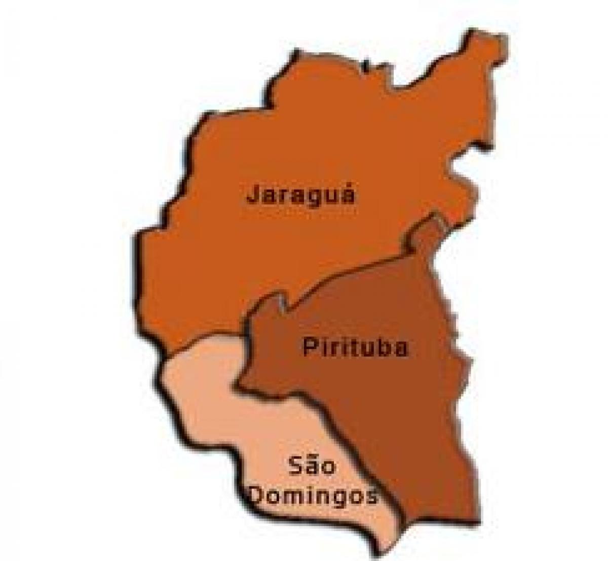 નકશો Pirituba-Jaraguá પેટા-પ્રીફેકચર