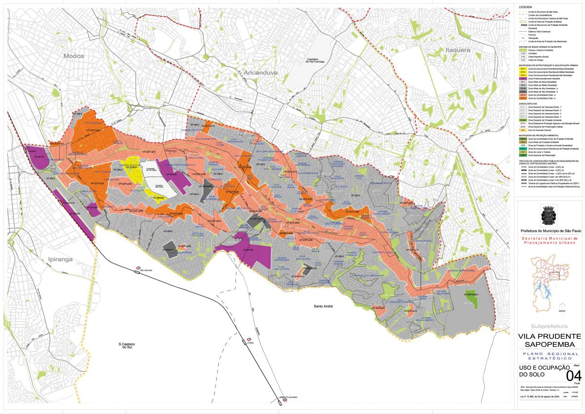 નકશો Sapopembra સાઓ પાઉલો - વ્યવસાય જમીન