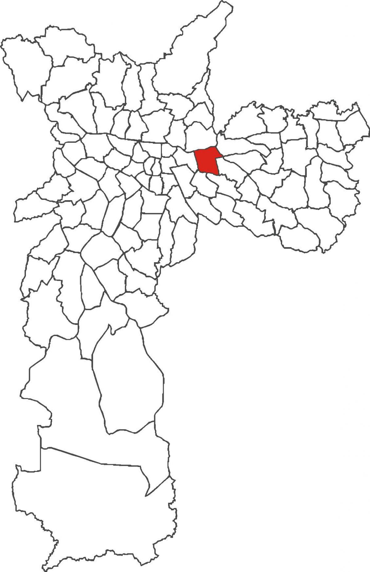 નકશો Tatuapé જિલ્લા