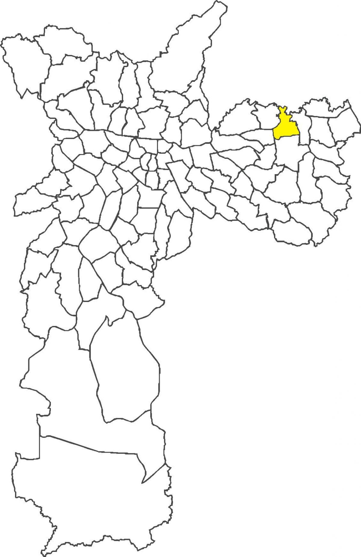 નકશો Vila Jacuí જિલ્લા