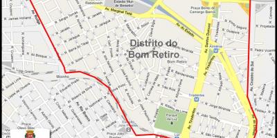 નકશો Bom Retiro સાઓ પાઉલો