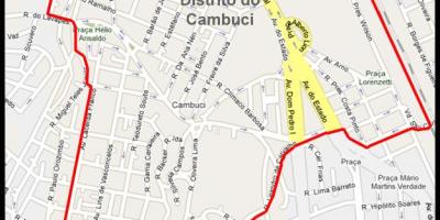 નકશો Cambuci સાઓ પાઉલો