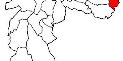 નકશો Cidade Tiradentes જિલ્લા