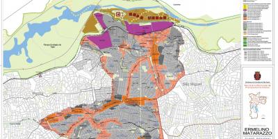 નકશો Ermelino Matarazzo સાઓ પાઉલો - વ્યવસાય જમીન