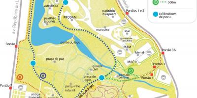 નકશો Ibirapuera પાર્ક