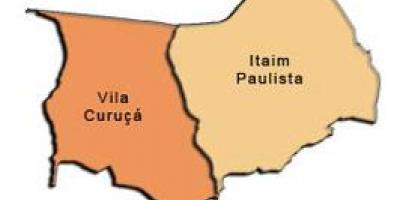 નકશો Itaim Paulista - વિલા Curuçá પેટા-પ્રીફેકચર