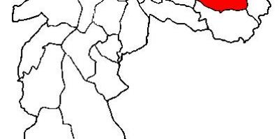 નકશો Itaquera પેટા-પ્રીફેકચર સાઓ પાઉલો