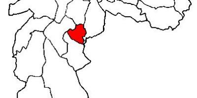નકશો Jabaquara પેટા-પ્રીફેકચર સાઓ પાઉલો