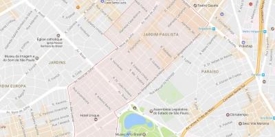 નકશો Jardim Paulista સાઓ પાઉલો