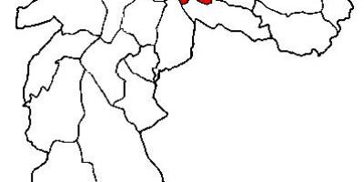 નકશો Mooca પેટા-પ્રીફેકચર સાઓ પાઉલો