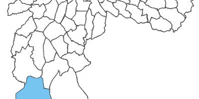 નકશો Parelheiros જિલ્લા