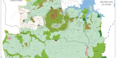 નકશો Parelheiros સાઓ પાઉલો - વ્યવસાય જમીન