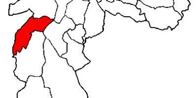નકશો કેમ્પો Limpo પેટા-પ્રીફેકચર સાઓ પાઉલો