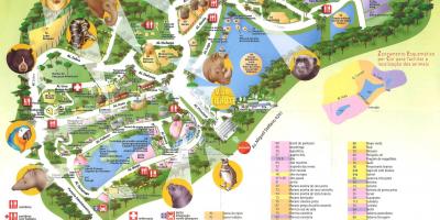 નકશો ઝૂઓલોજિકલ પાર્ક સાઓ પાઉલો