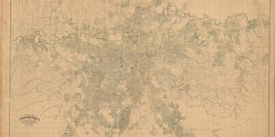 નકશો ભૂતપૂર્વ સાઓ પાઉલો - 1943