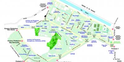 નકશો યુનિવર્સિટી સાઓ પાઉલો - યુએસપી