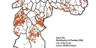 નકશો સાઓ પાઉલો favelas