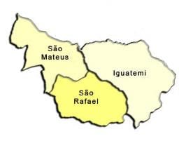 નકશો સાઓ Mateus પેટા-પ્રીફેકચર