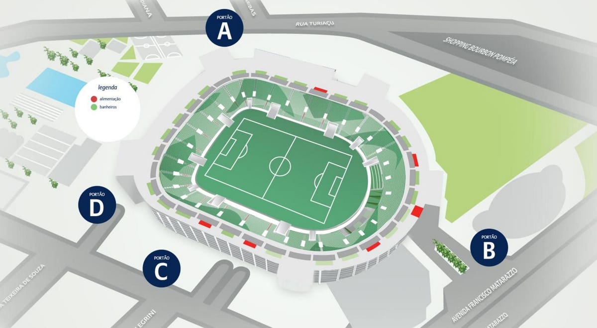 નકશો Allianz Parque - સ્તર 5