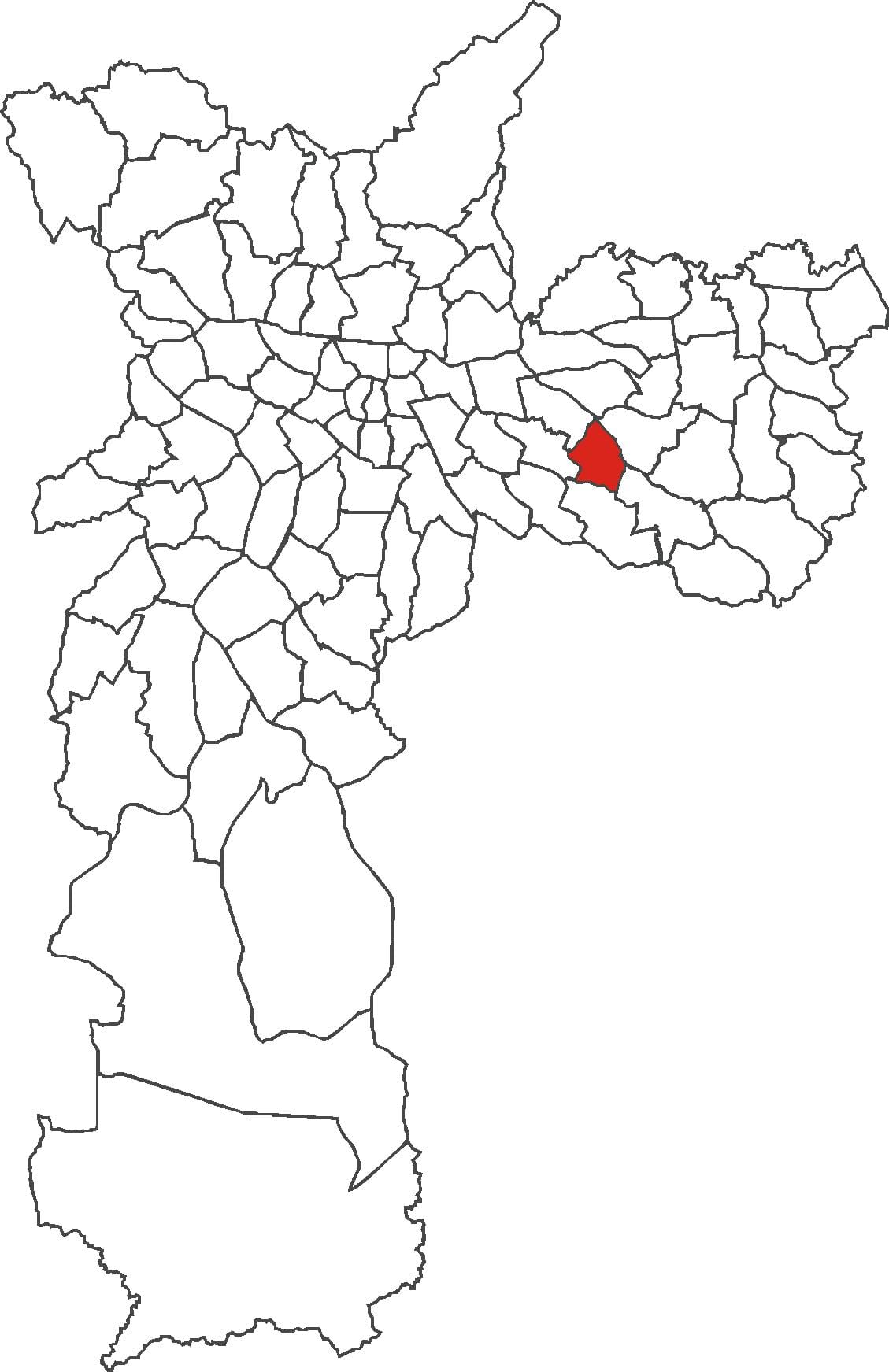 નકશો Aricanduva જિલ્લા