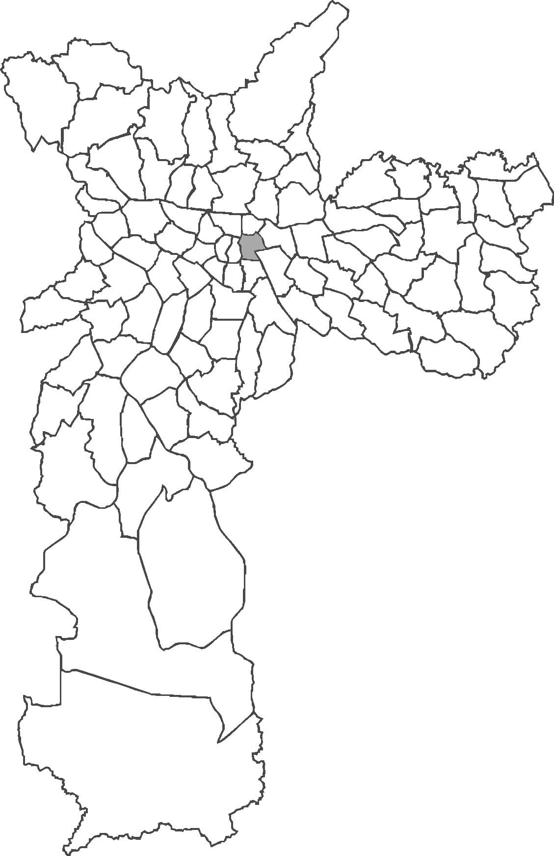 નકશો Brás જિલ્લા