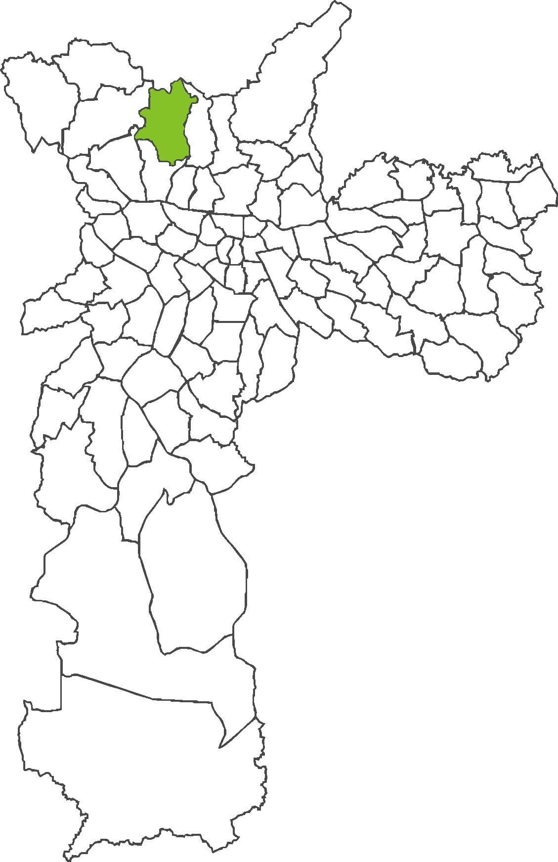નકશો Brasilândia જિલ્લા