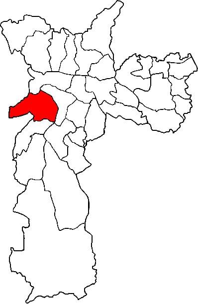 નકશો Butantã પેટા-પ્રીફેકચર સાઓ પાઉલો