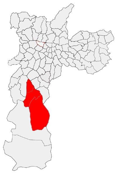 નકશો Capela શું Socorro પેટા-પ્રીફેકચર સાઓ પાઉલો