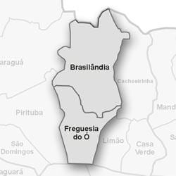 નકશો Freguesia કરવું અથવા પેટા-પ્રીફેકચર