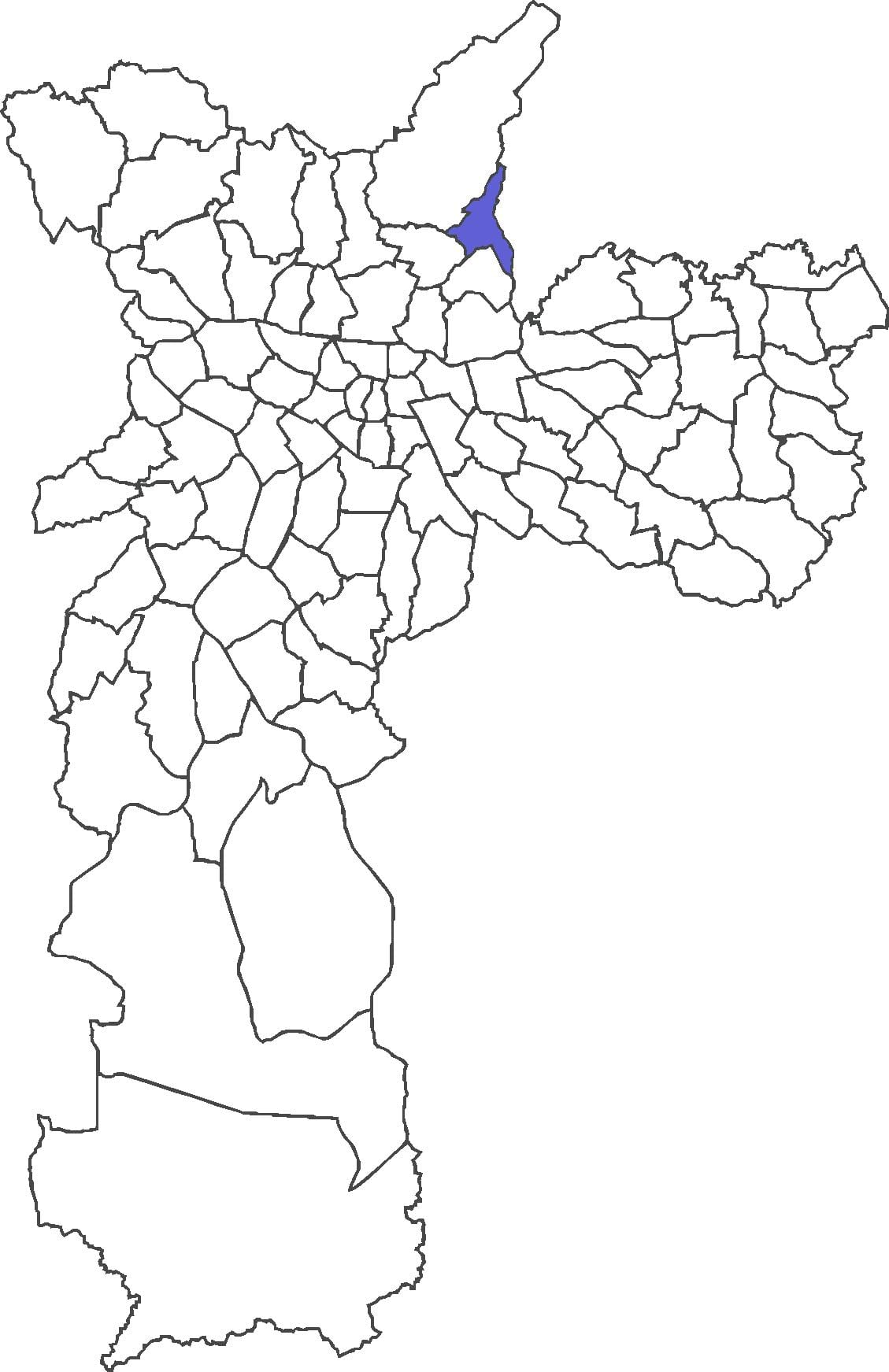 નકશો Jaçanã જિલ્લા
