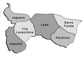 નકશો Lapa પેટા-પ્રીફેકચર