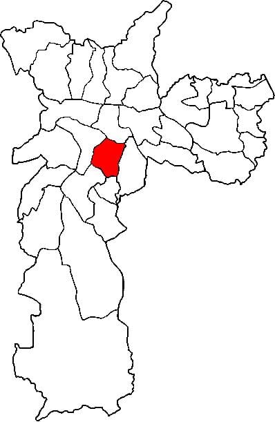 નકશો Vila મારિયાના પેટા-પ્રીફેકચર સાઓ પાઉલો