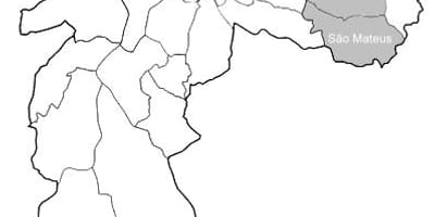નકશો ઝોન Leste 1 સાઓ પાઉલો