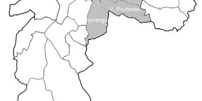 નકશો ઝોન Sudeste સાઓ પાઉલો