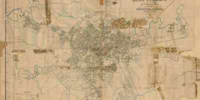 નકશો ભૂતપૂર્વ સાઓ પાઉલો - 1916