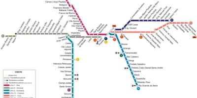 નકશો સાઓ પાઉલો CPTM