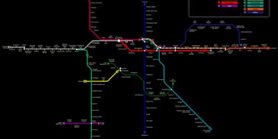 નકશો સાઓ પાઉલો CPTM મેટ્રો