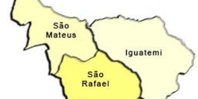 નકશો સાઓ Mateus પેટા-પ્રીફેકચર