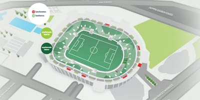 નકશો Allianz Parque - અપ્પર bleachers